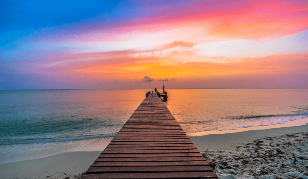 Sunset Cozumel Island Mexico